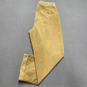Brooks Brothers‎ Elliot Corduroy Pants Mens 35x28 Tan Classic Pleated Trousers